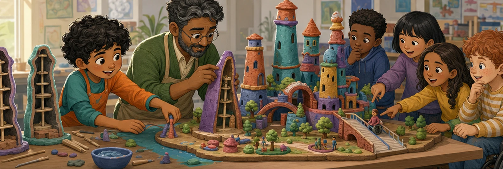 Illustrated scene 2 from The Clay City
