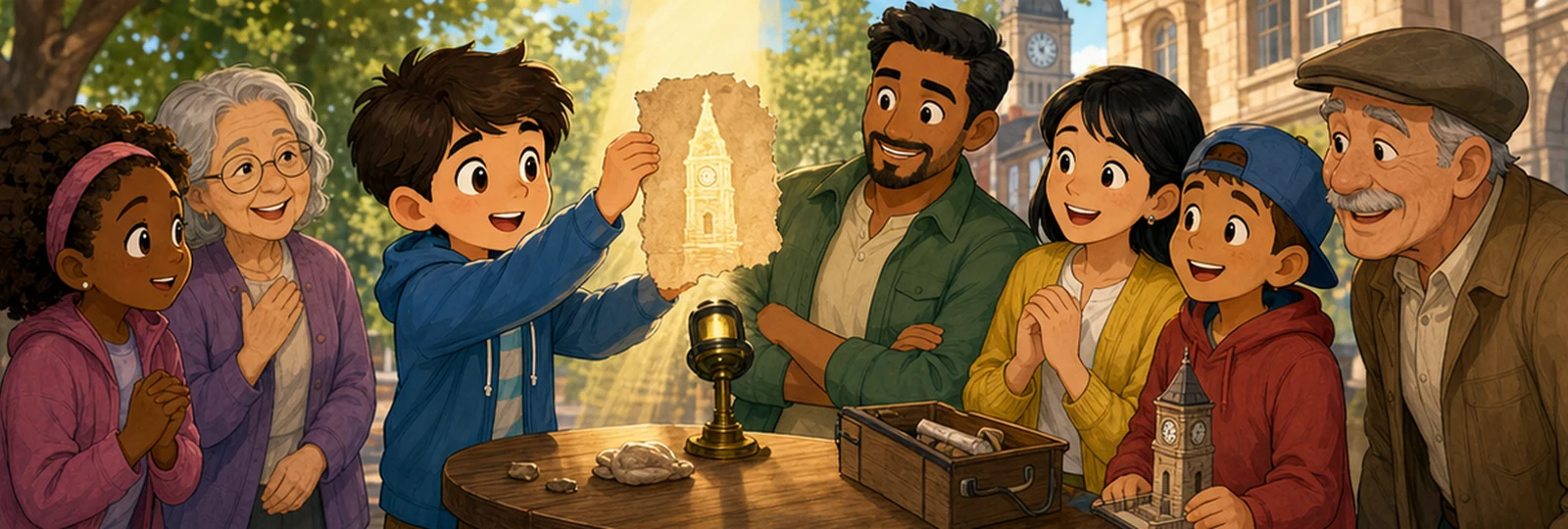 Illustrated scene 3 from The Clock Tower Note