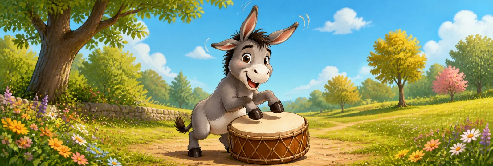 Illustration for Donkey Drum