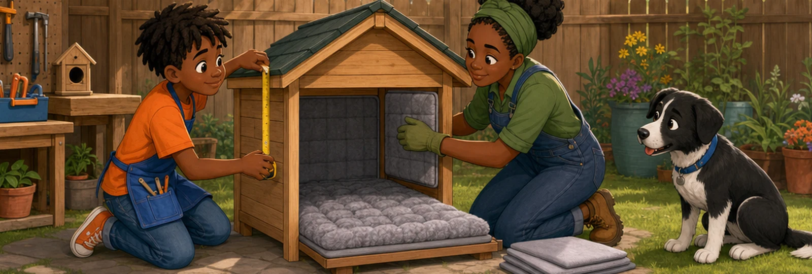 Illustrated scene 2 from The Quiet Doghouse