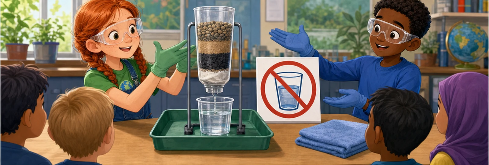 Illustrated scene 3 from The Clear Water Challenge